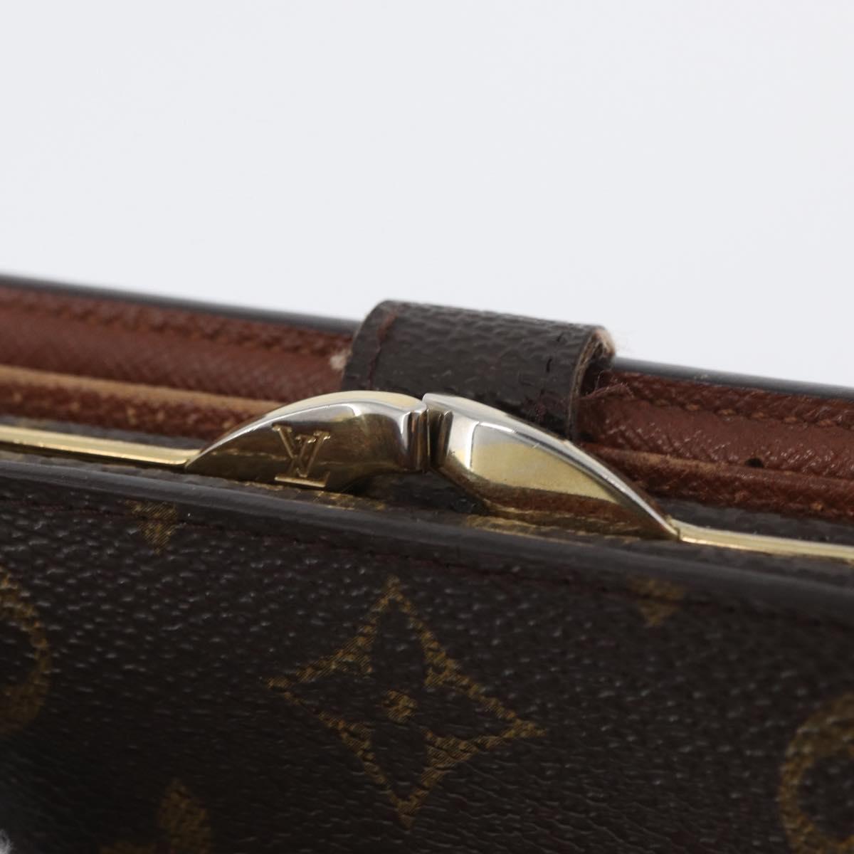 LOUIS VUITTON Monogram Porte Monnaie Billets Viennois Wallet M61663 Auth BA11514