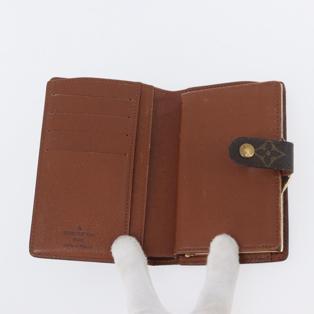 LOUIS VUITTON Monogram Porte Monnaie Billets Viennois Wallet M61663 Auth BA11514
