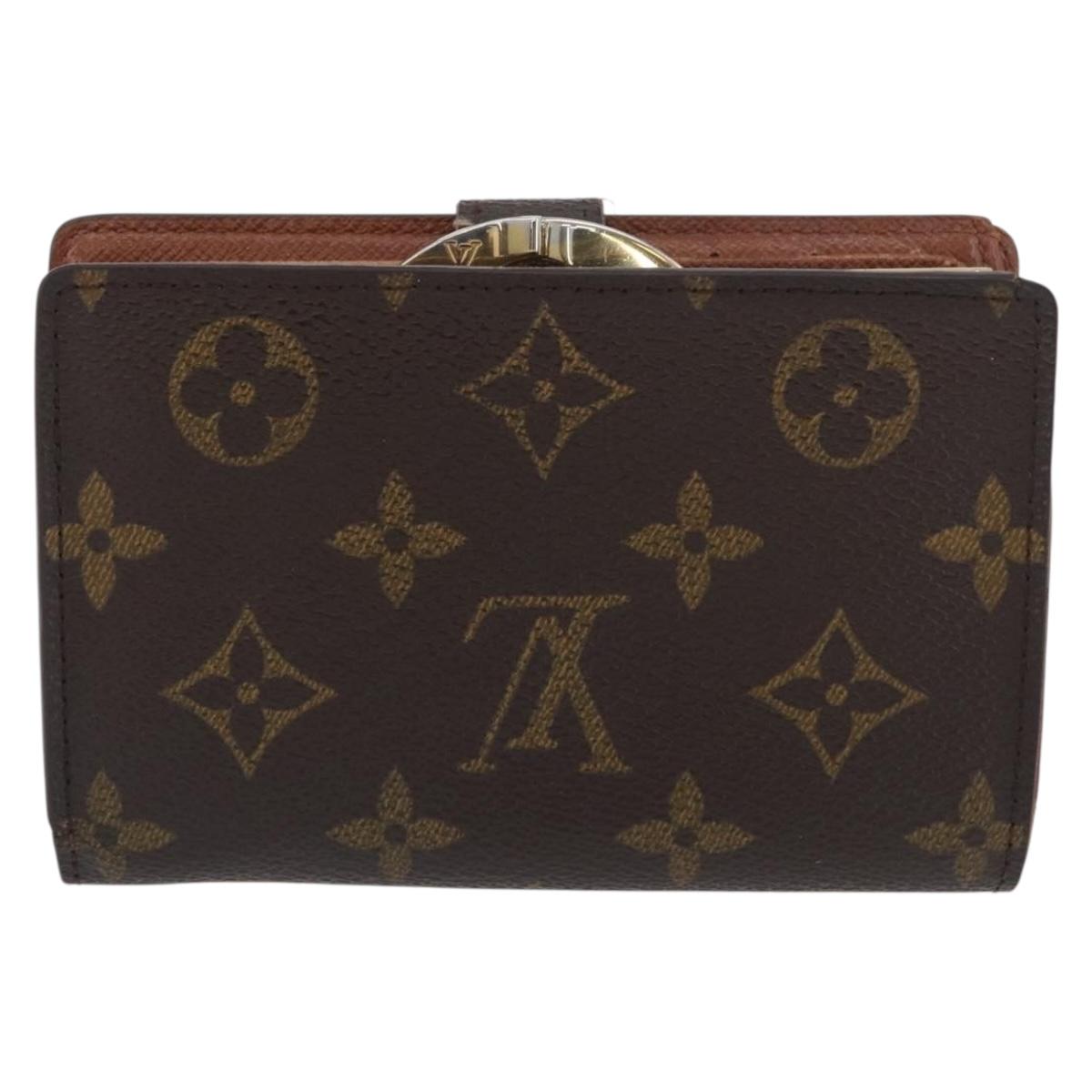 LOUIS VUITTON Monogram Porte Monnaie Billets Viennois Wallet M61663 Auth BA11514