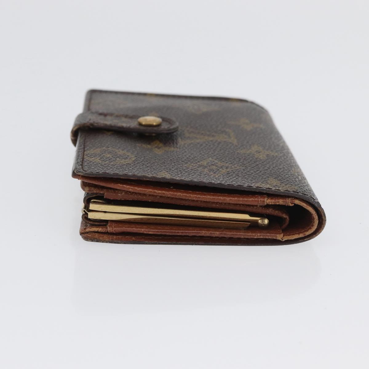 LOUIS VUITTON Monogram Porte Monnaie Billets Viennois Wallet M61663 Auth BA11514