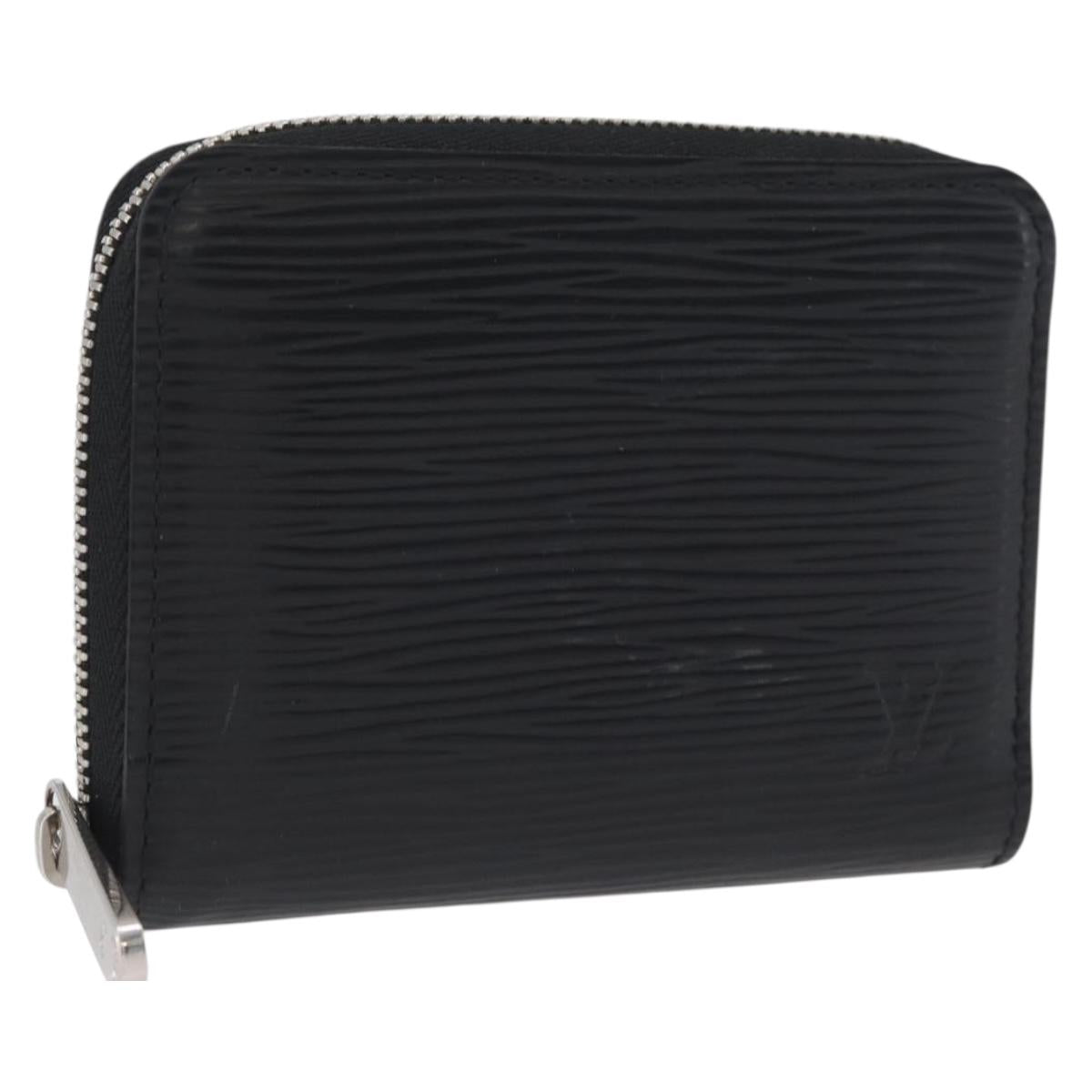 LOUIS VUITTON Epi Zippy Coin Purse Black M60152 LV Auth BA11515A