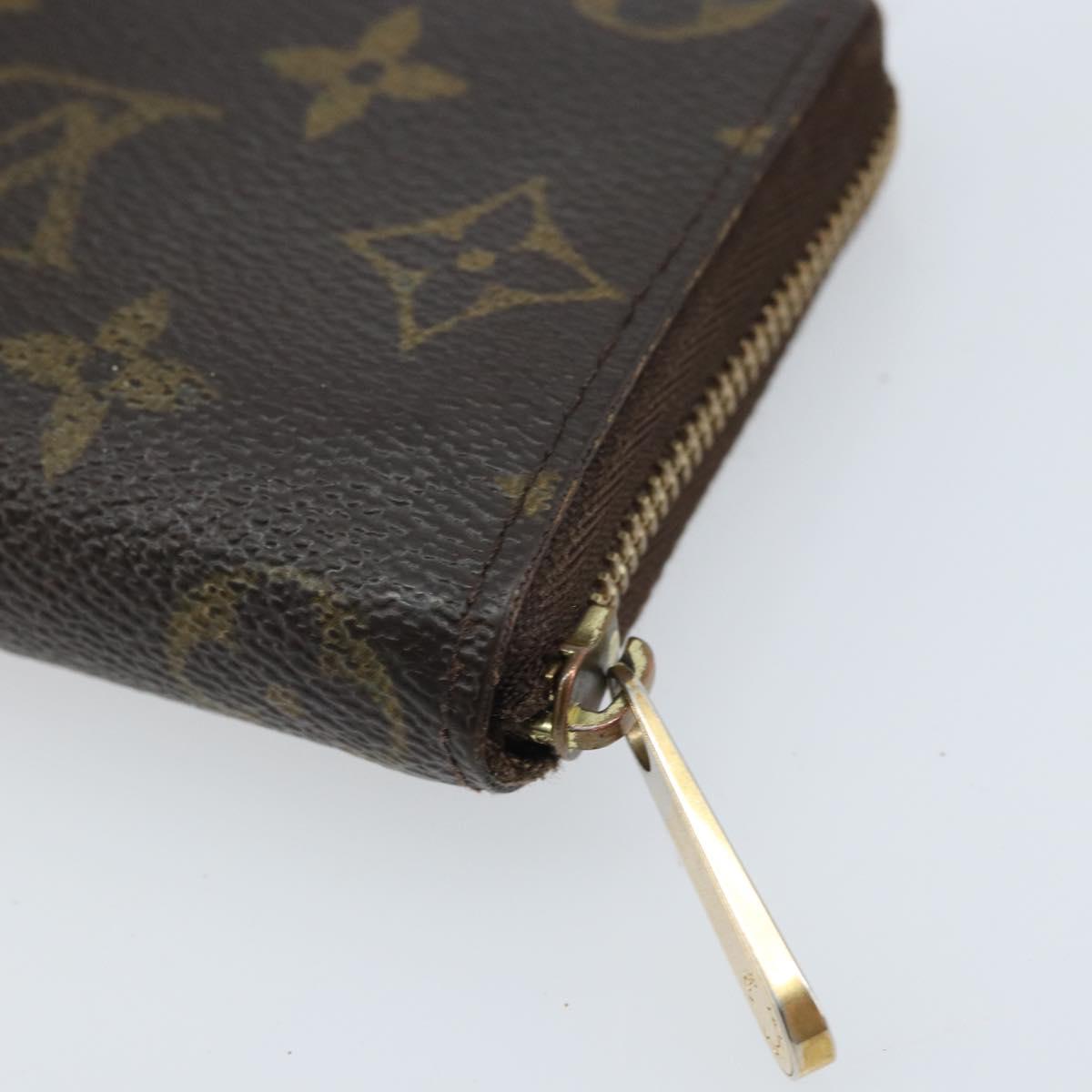 LOUIS VUITTON Monogram Zippy Coin Purse Coin Purse M60067 LV Auth BA11516