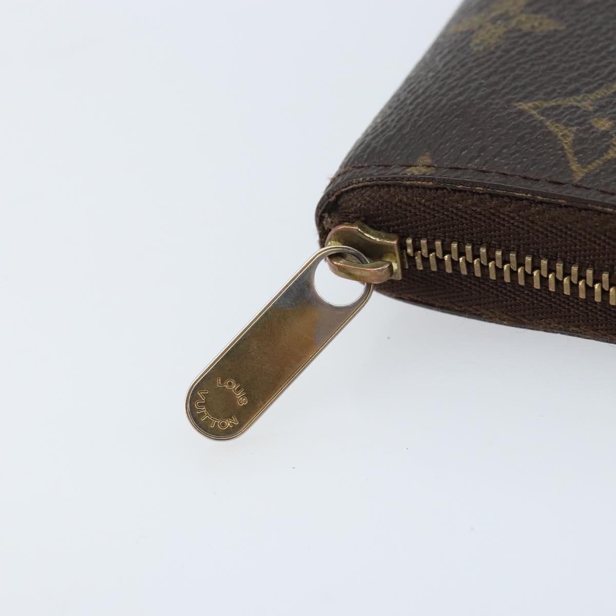 LOUIS VUITTON Monogram Zippy Coin Purse Coin Purse M60067 LV Auth BA11516