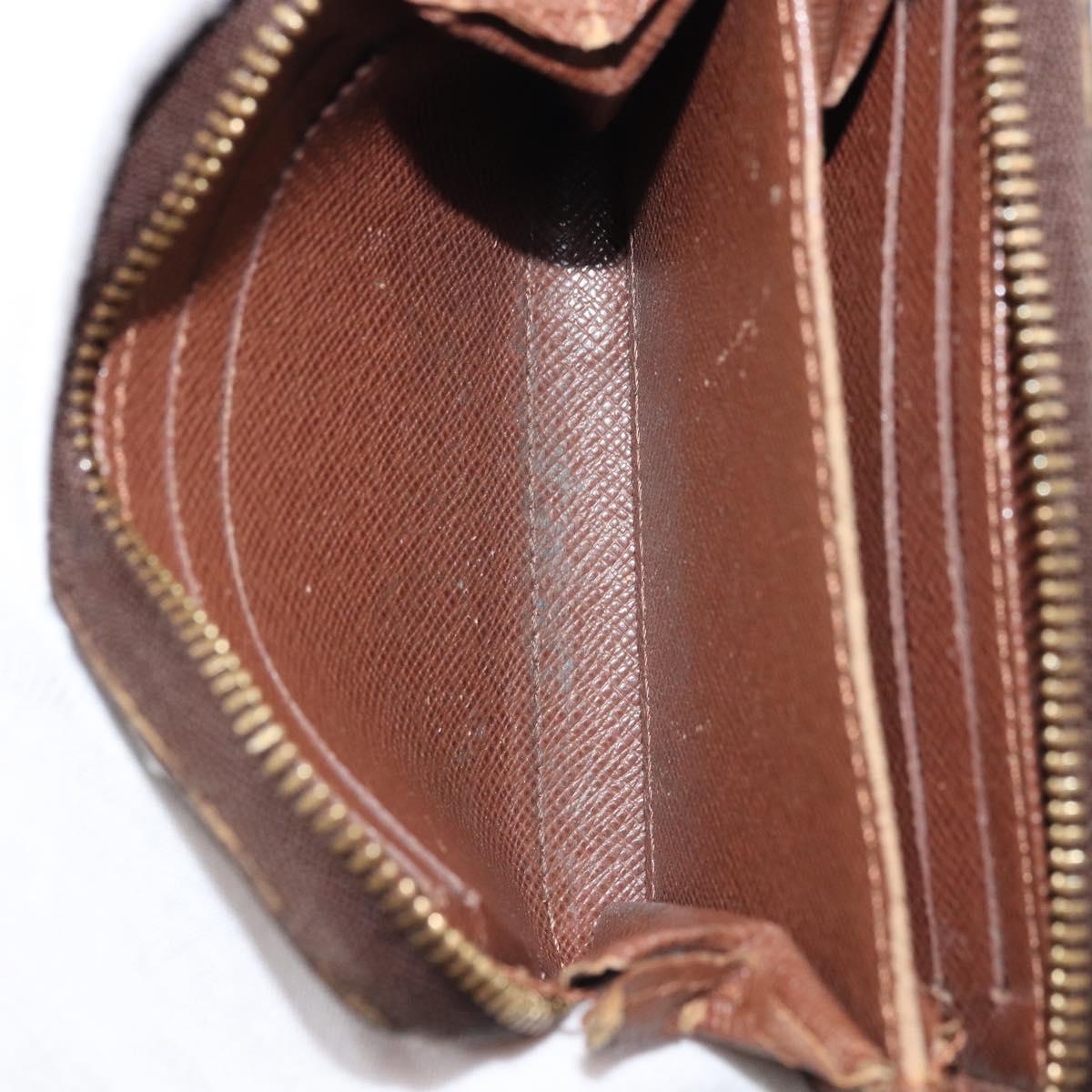 LOUIS VUITTON Monogram Zippy Coin Purse Coin Purse M60067 LV Auth BA11516