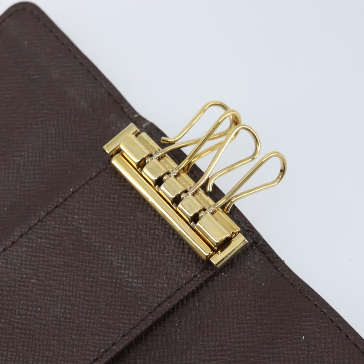 LOUIS VUITTON Damier Ebene Multicles 4 Key Case N62631 LV Auth BA11517