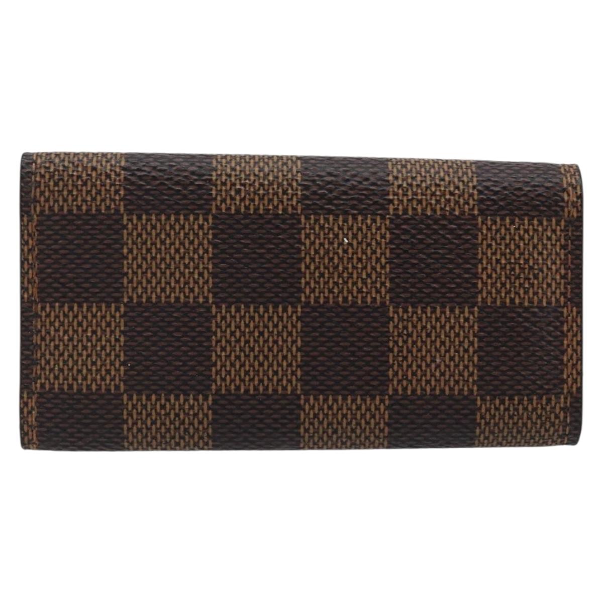 LOUIS VUITTON Damier Ebene Multicles 4 Key Case N62631 LV Auth BA11517