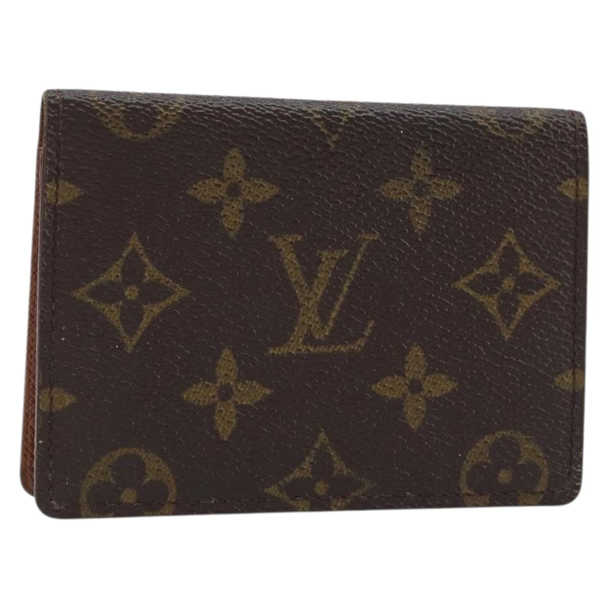 LOUIS VUITTON Monogram Porte 2 Cult Vertical Pass Case M60533 LV Auth BA11518