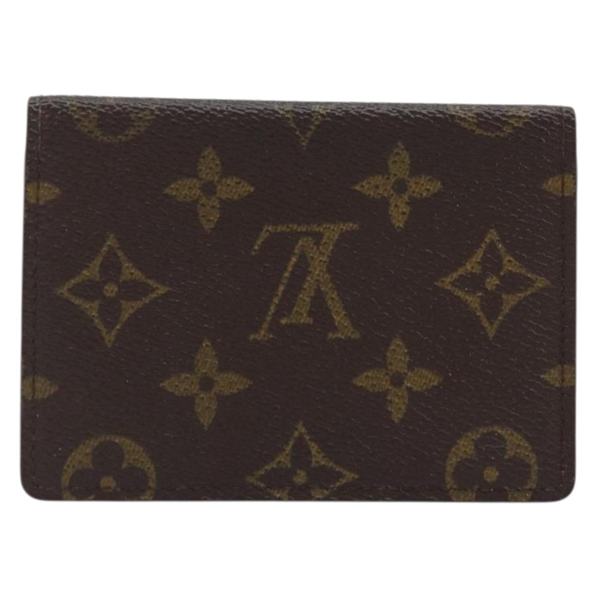 LOUIS VUITTON Monogram Porte 2 Cult Vertical Pass Case M60533 LV Auth BA11518