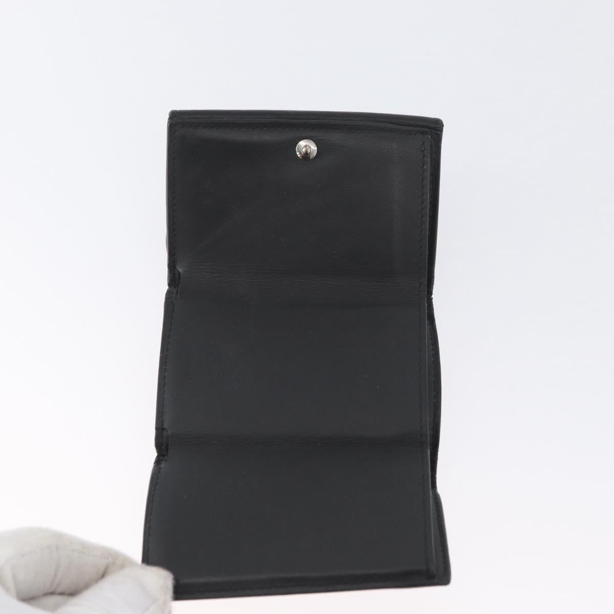 LOUIS VUITTON Monogram Shadow Discovery Compact Wallet Black M67631 Auth BA11519