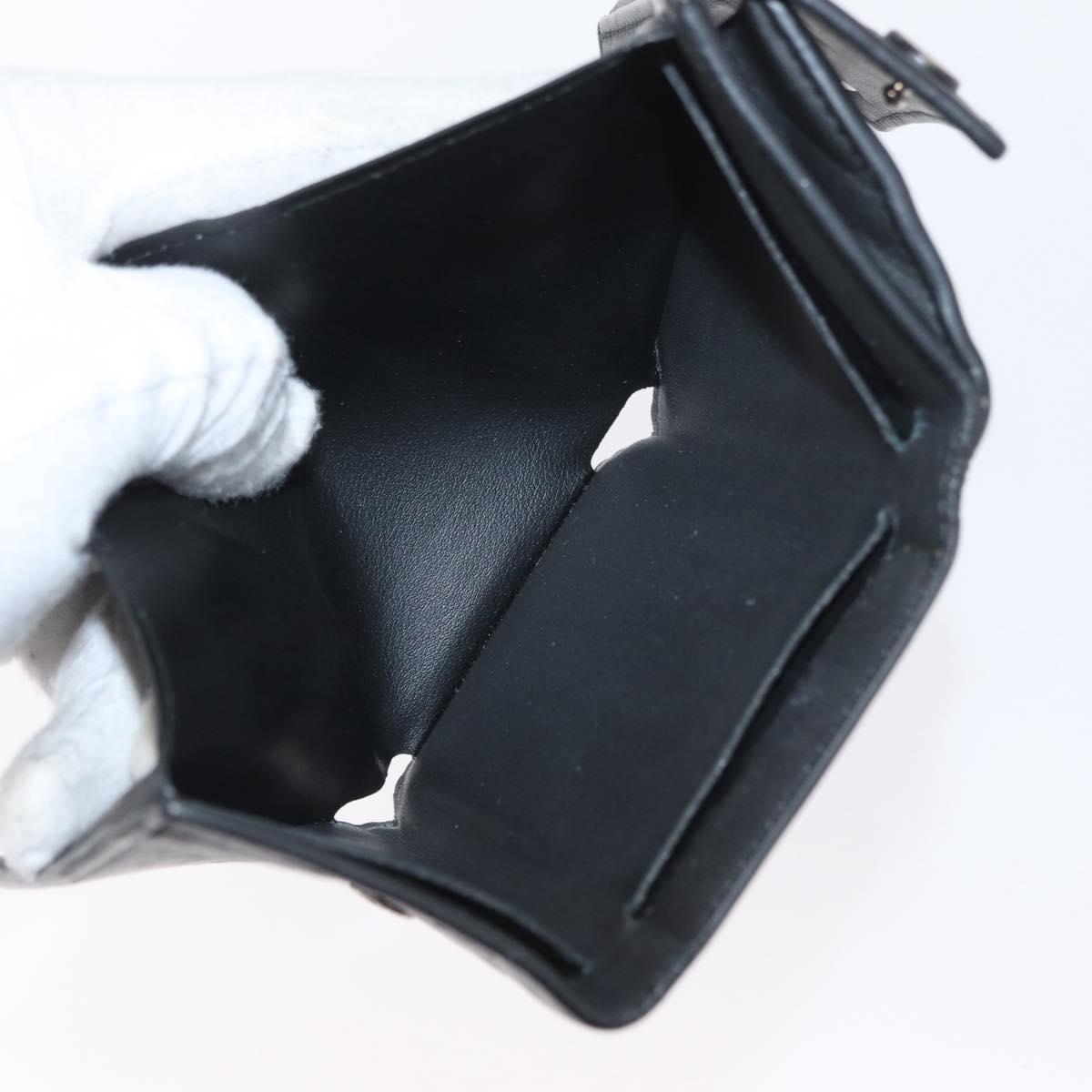 LOUIS VUITTON Monogram Shadow Discovery Compact Wallet Black M67631 Auth BA11519