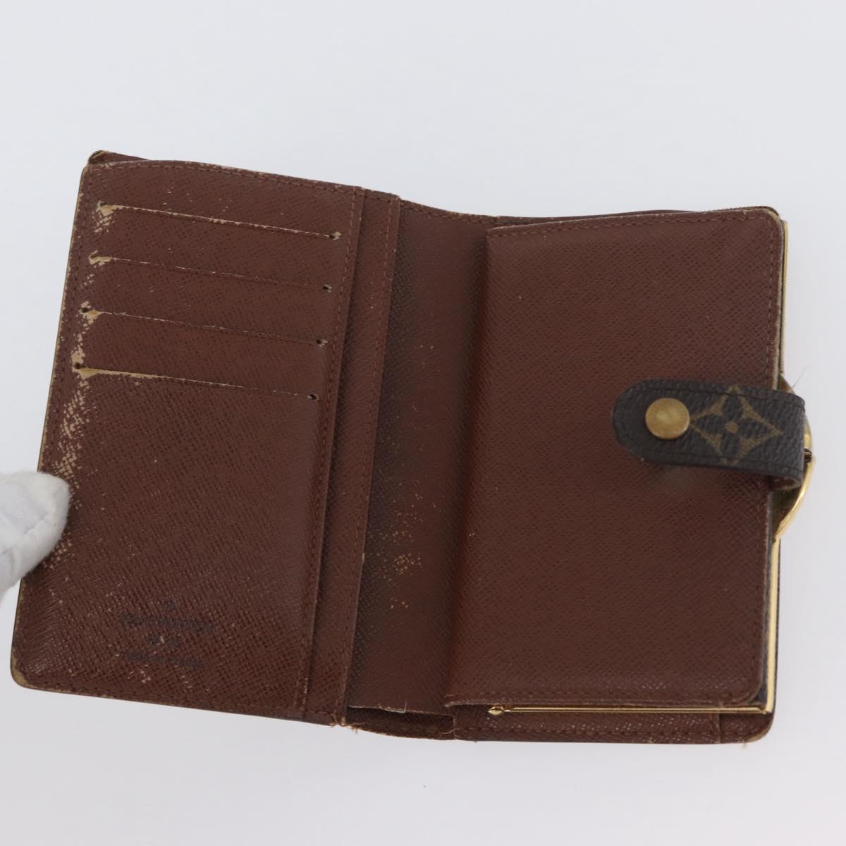 LOUIS VUITTON Monogram Porte Monnaie Billets Viennois Wallet M61663 Auth BA11522