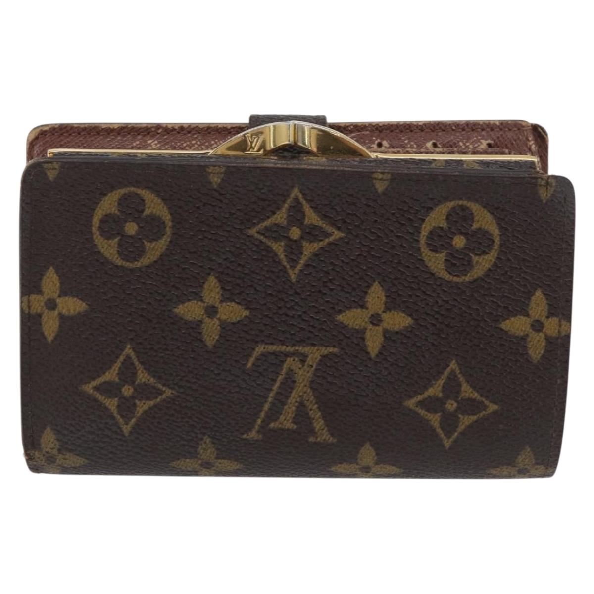 LOUIS VUITTON Monogram Porte Monnaie Billets Viennois Wallet M61663 Auth BA11522