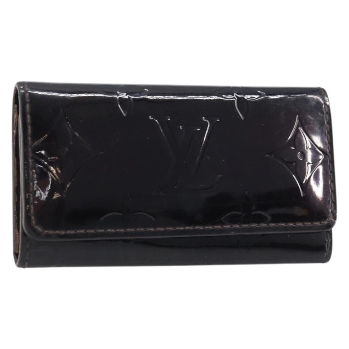 LOUIS VUITTON Vernis Multicles 4 Key Case Amarrant M93517 LV Auth BA11523
