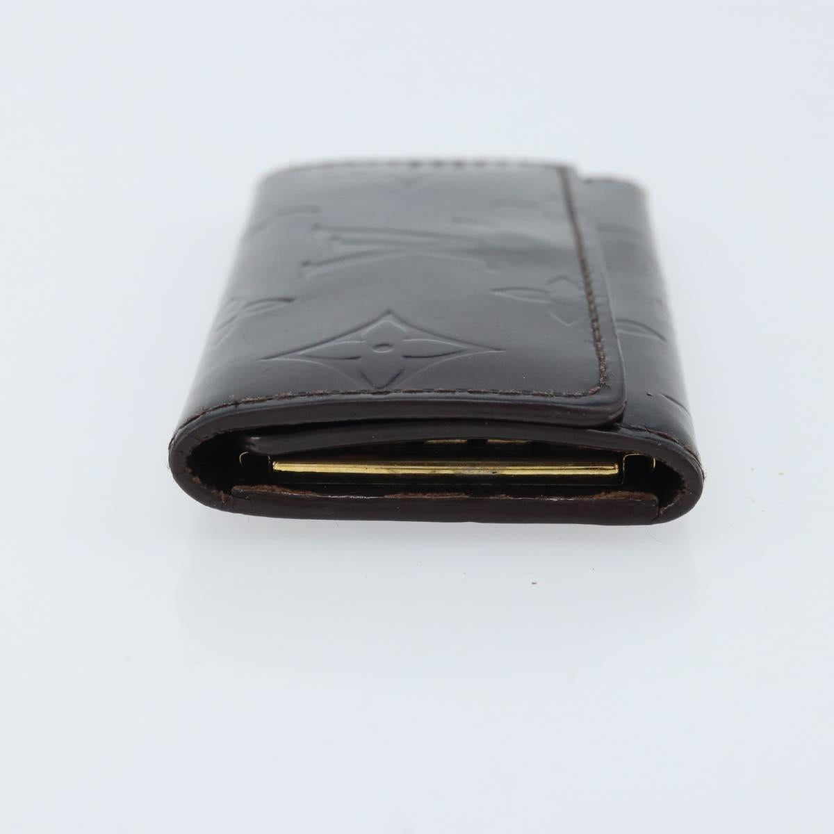 LOUIS VUITTON Vernis Multicles 4 Key Case Amarrant M93517 LV Auth BA11523
