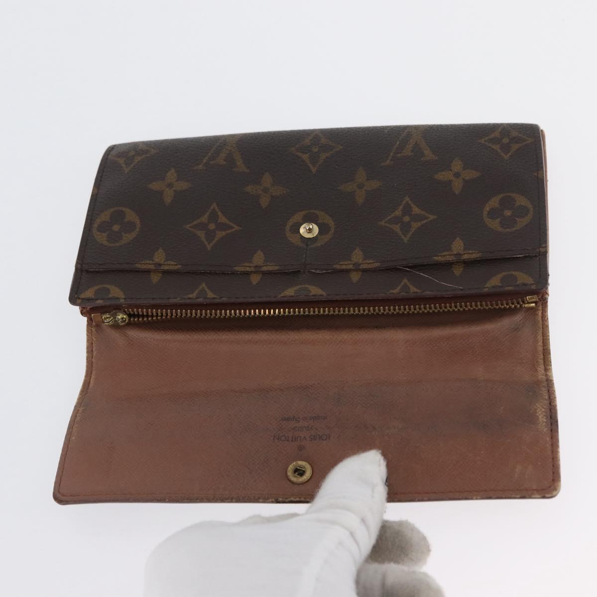LOUIS VUITTON Monogram Damier Ebene Long Wallet 5 Set LV Auth BA11527