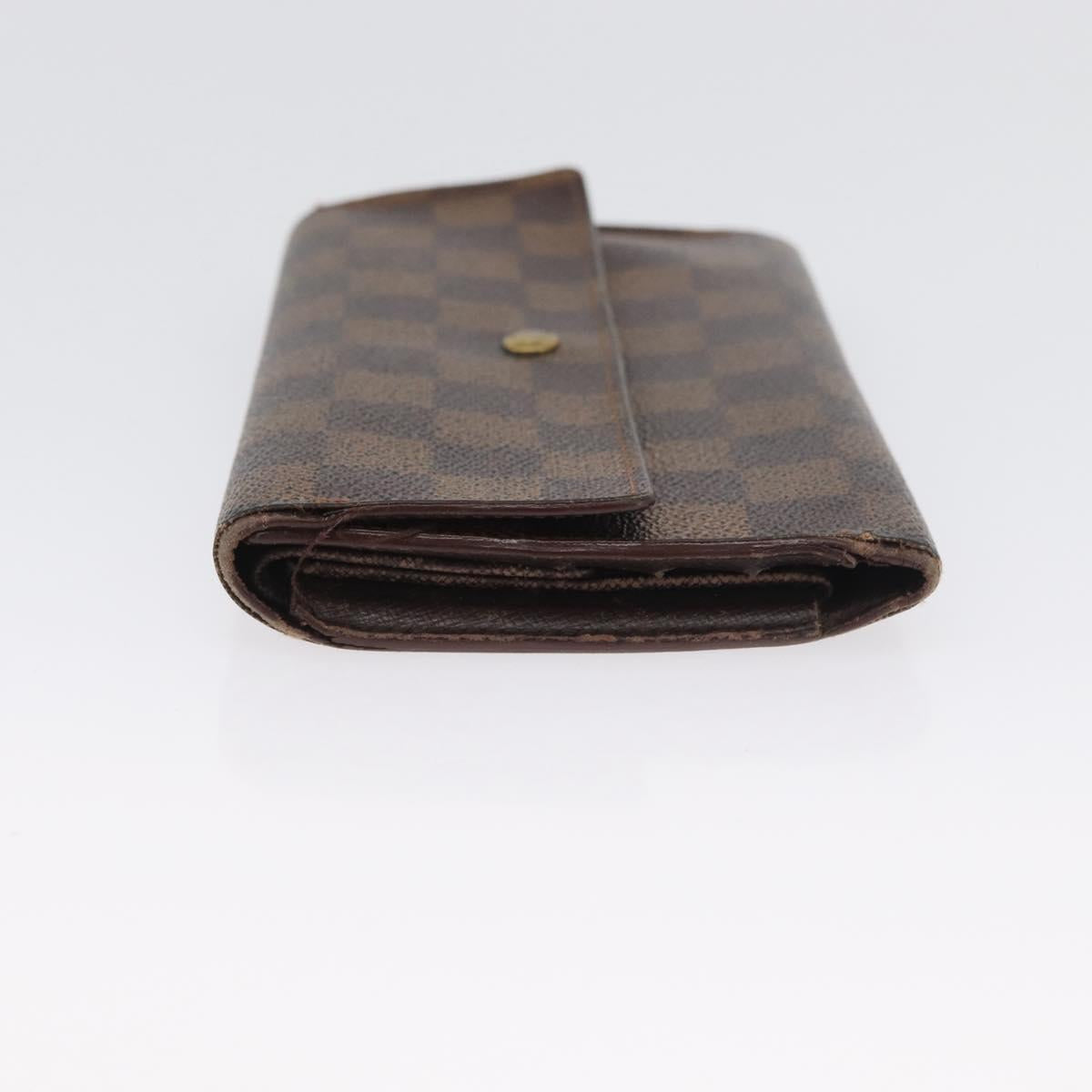 LOUIS VUITTON Monogram Damier Ebene Long Wallet 5 Set LV Auth BA11527
