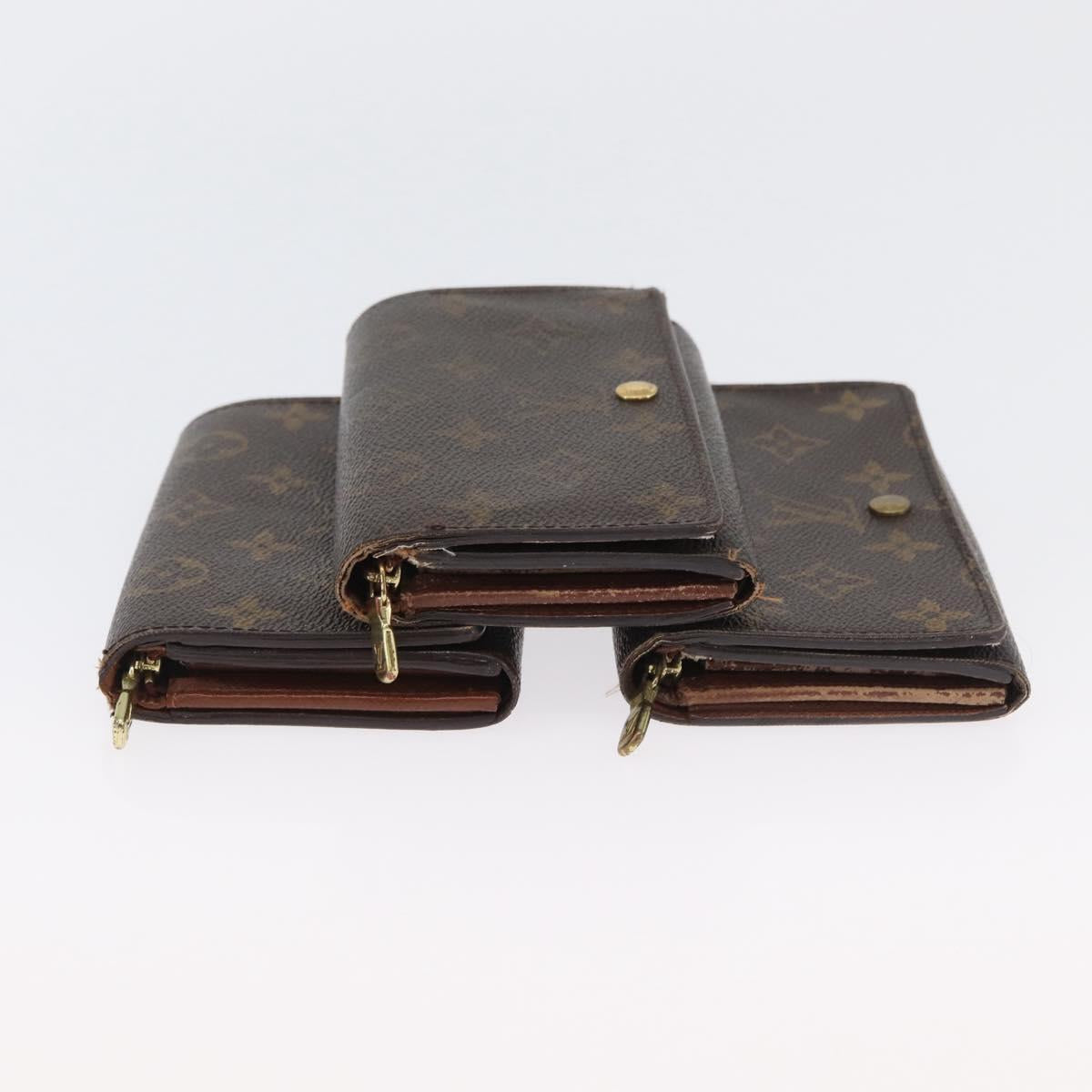 LOUIS VUITTON Monogram Damier Ebene Wallet 6 Set LV Auth BA11528