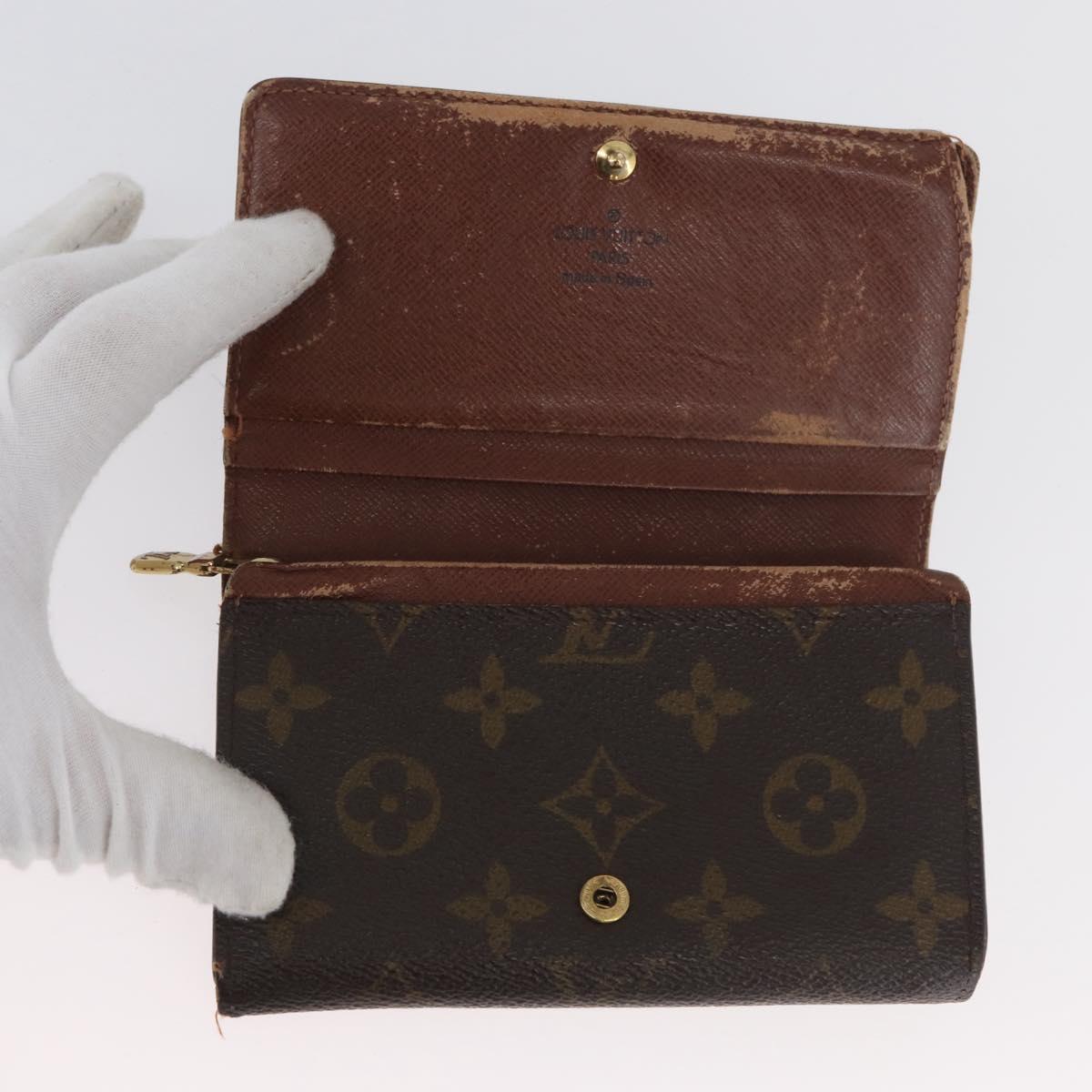 LOUIS VUITTON Monogram Damier Ebene Wallet 6 Set LV Auth BA11528