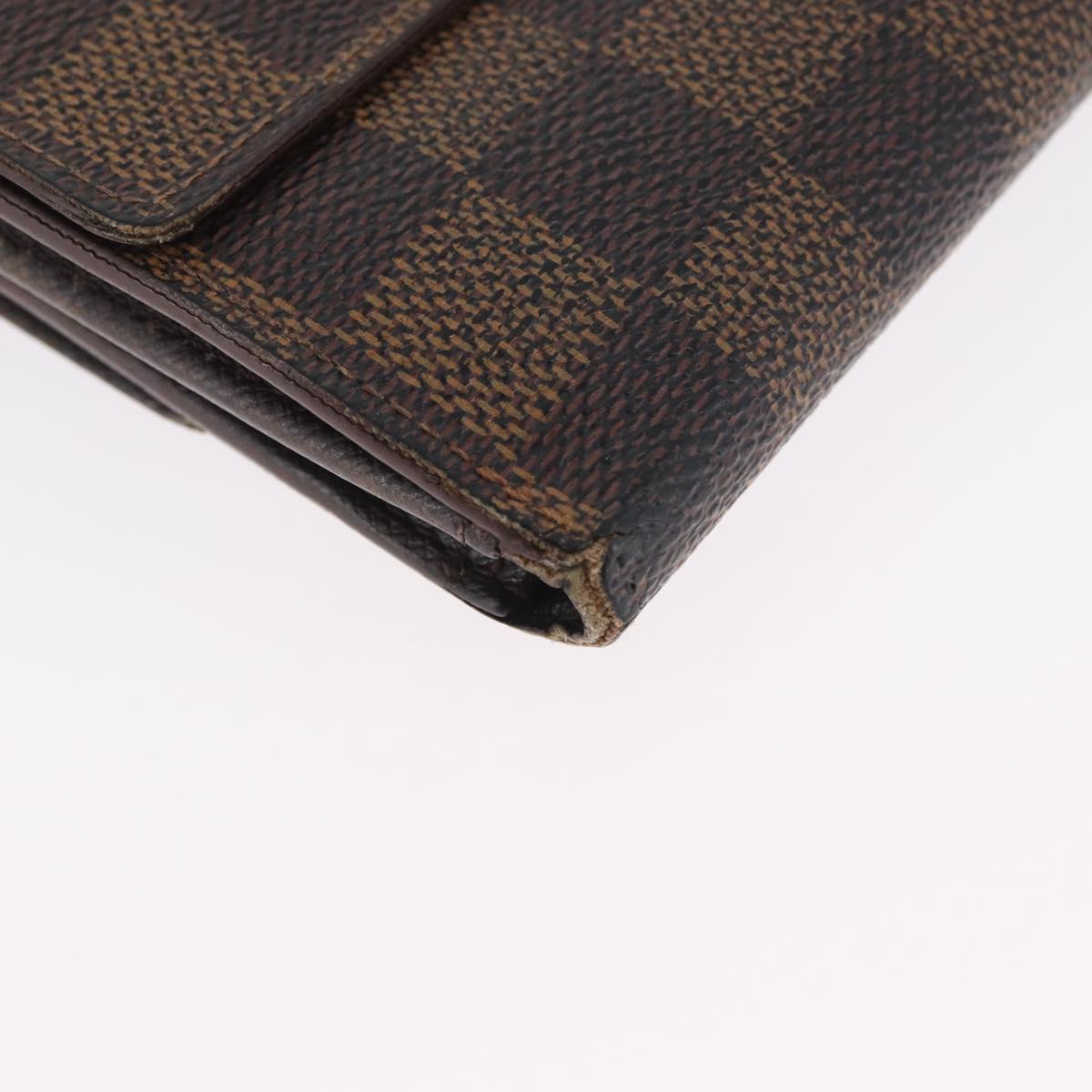 LOUIS VUITTON Monogram Damier Ebene Wallet 6 Set LV Auth BA11528