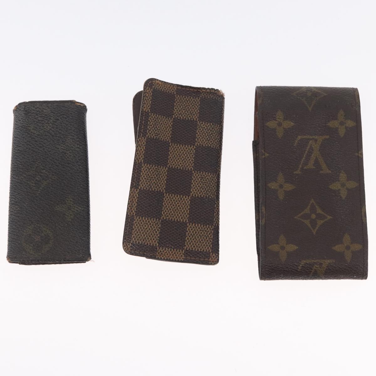 LOUIS VUITTON Monogram Damier Ebene Wallet 8 sets LV Auth BA11529