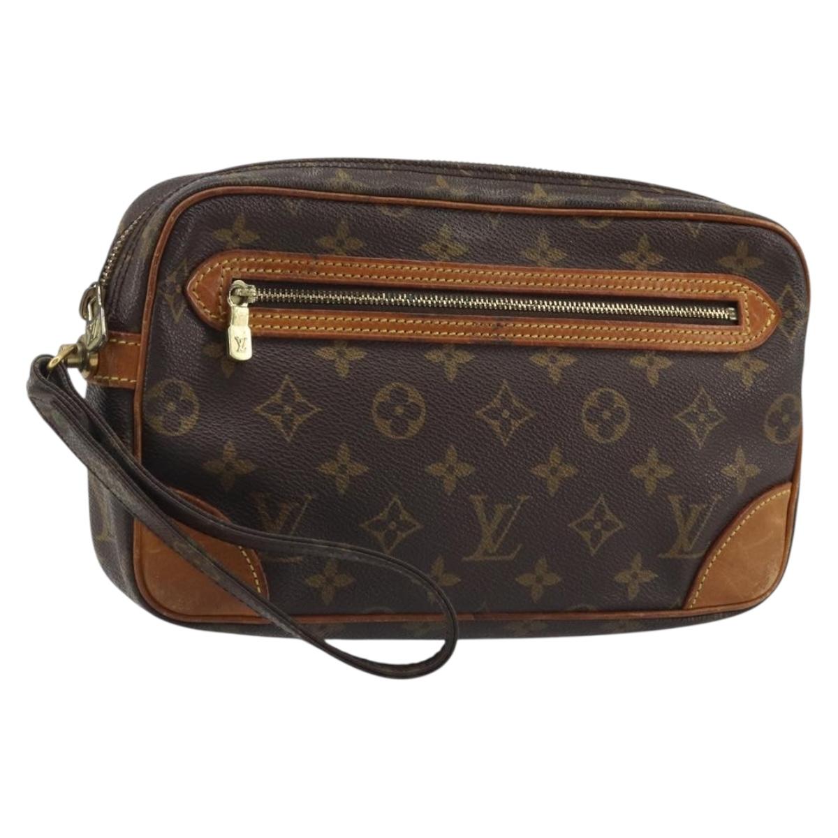 LOUIS VUITTON Monogram Marly Dragonne GM Clutch Bag M51825 LV Auth BA11533