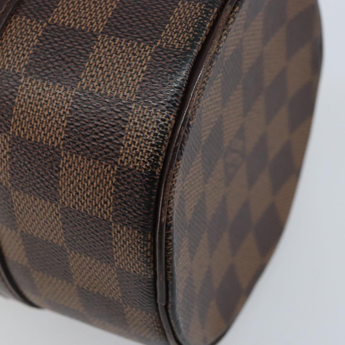 LOUIS VUITTON Damier Ebene Papillon 26 Hand Bag M51304 LV Auth BA11534