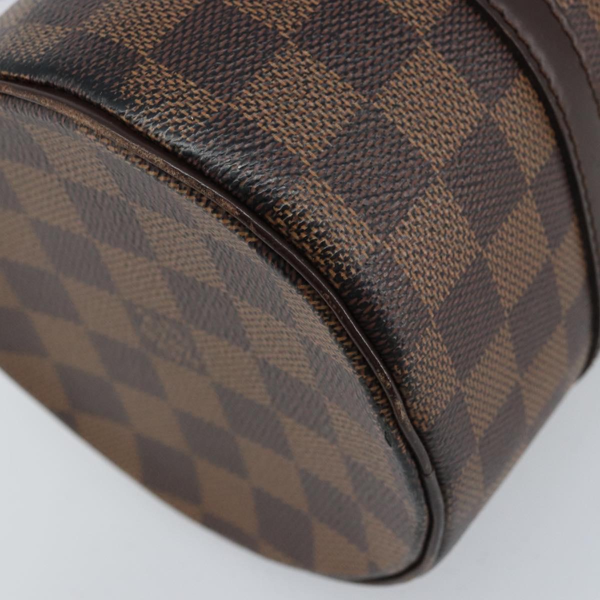 LOUIS VUITTON Damier Ebene Papillon 26 Hand Bag M51304 LV Auth BA11534