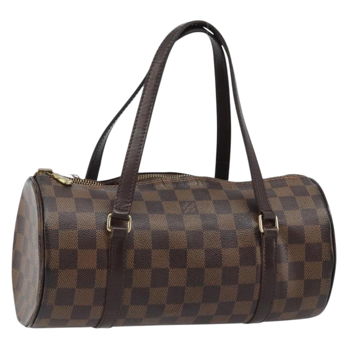 LOUIS VUITTON Damier Ebene Papillon 26 Hand Bag M51304 LV Auth BA11534
