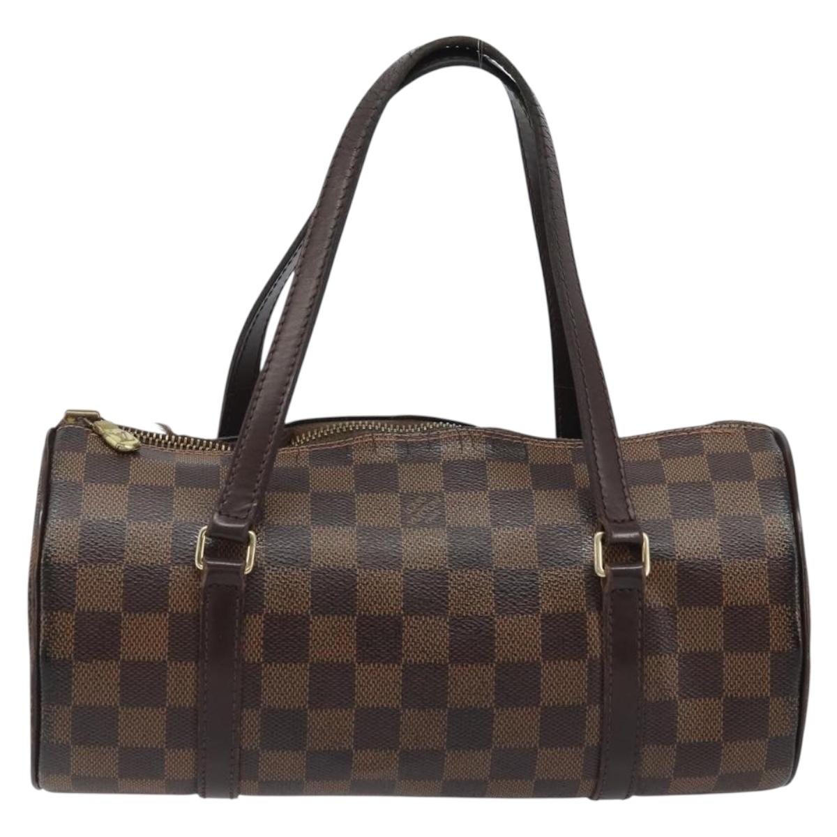 LOUIS VUITTON Damier Ebene Papillon 26 Hand Bag M51304 LV Auth BA11534