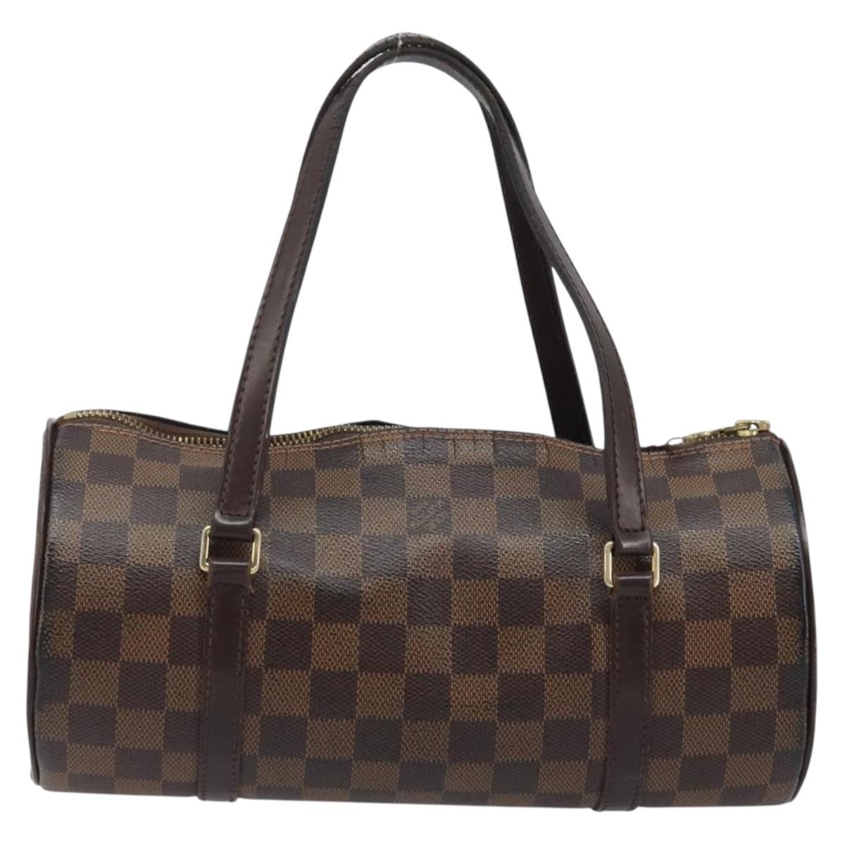 LOUIS VUITTON Damier Ebene Papillon 26 Hand Bag M51304 LV Auth BA11534