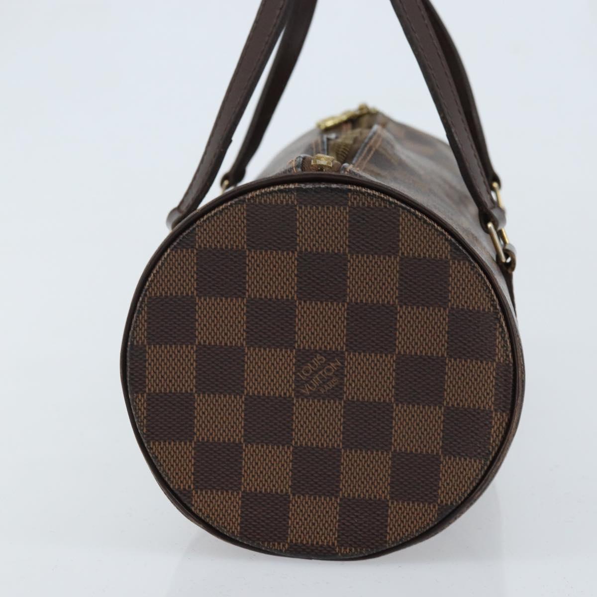 LOUIS VUITTON Damier Ebene Papillon 26 Hand Bag M51304 LV Auth BA11534