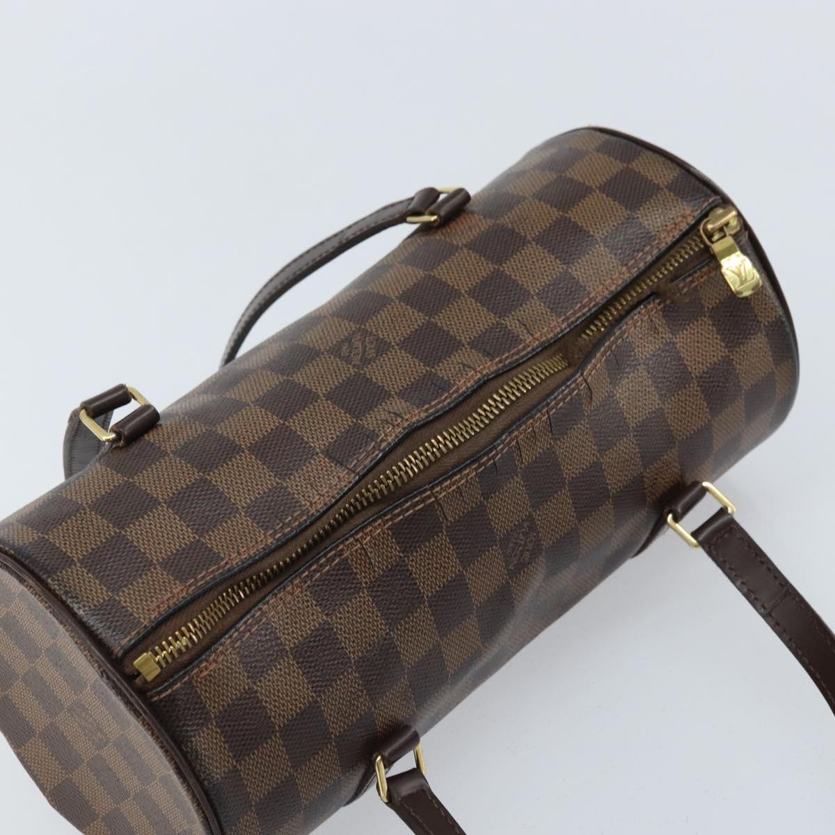 LOUIS VUITTON Damier Ebene Papillon 26 Hand Bag M51304 LV Auth BA11534