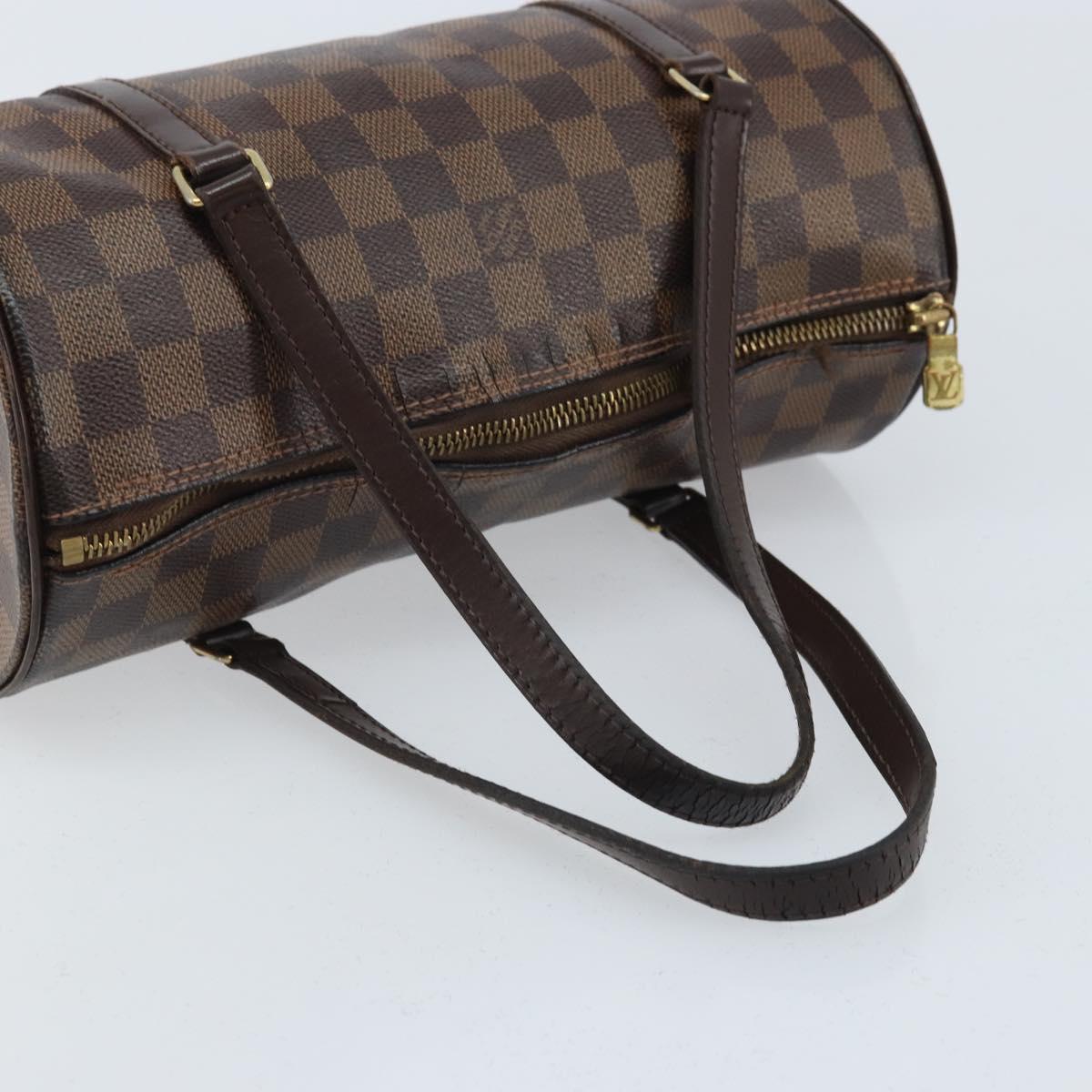 LOUIS VUITTON Damier Ebene Papillon 26 Hand Bag M51304 LV Auth BA11534