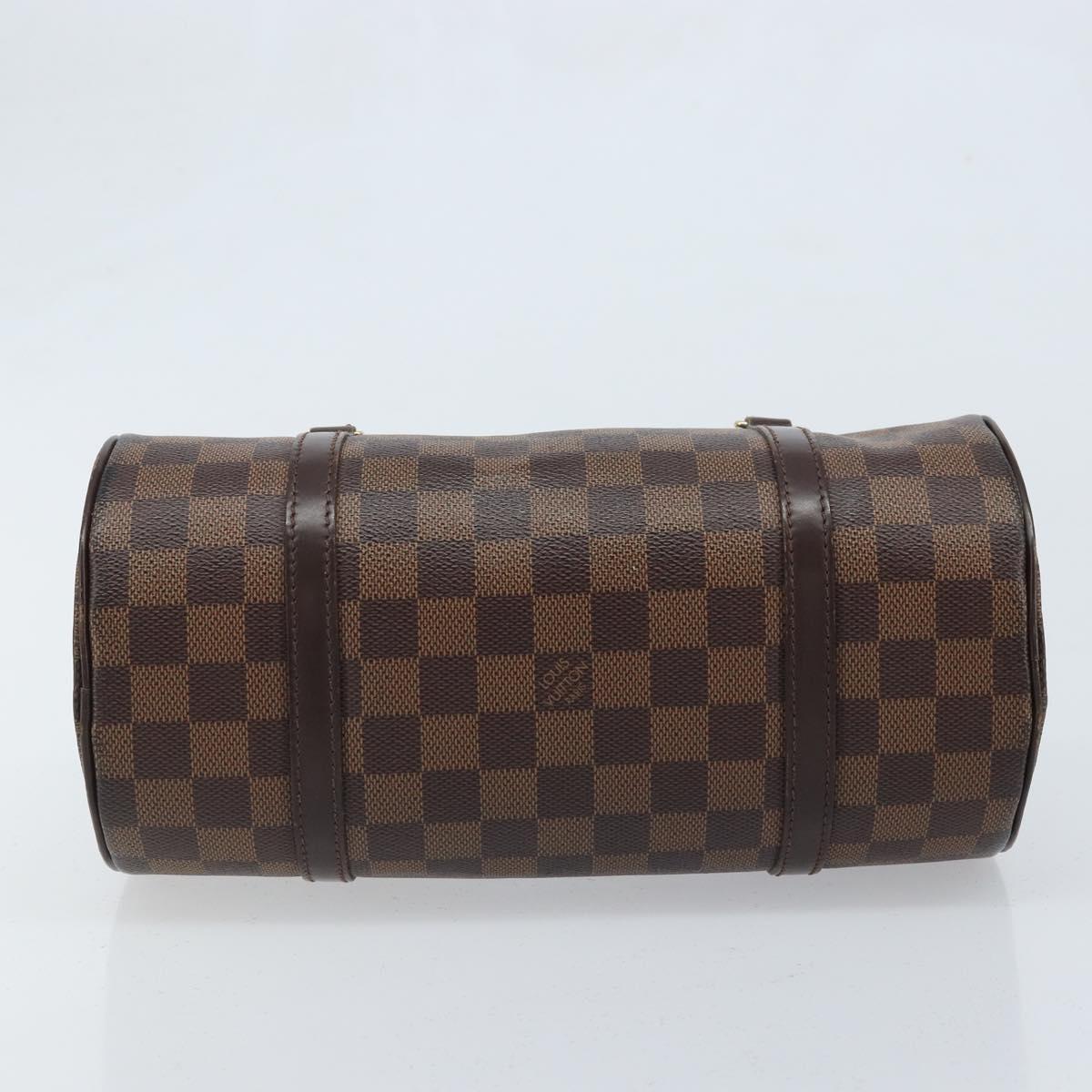 LOUIS VUITTON Damier Ebene Papillon 26 Hand Bag M51304 LV Auth BA11534
