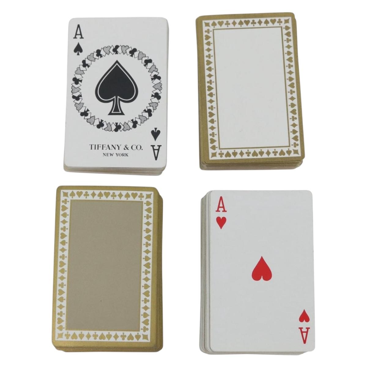 TIFFANY&Co. Playing Cards 2 Set Red Blue Auth BA11539