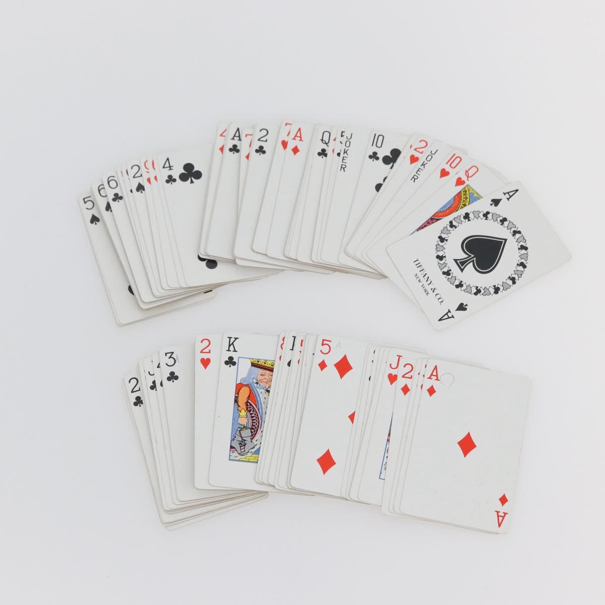 TIFFANY&Co. Playing Cards 2 Set Red Blue Auth BA11539
