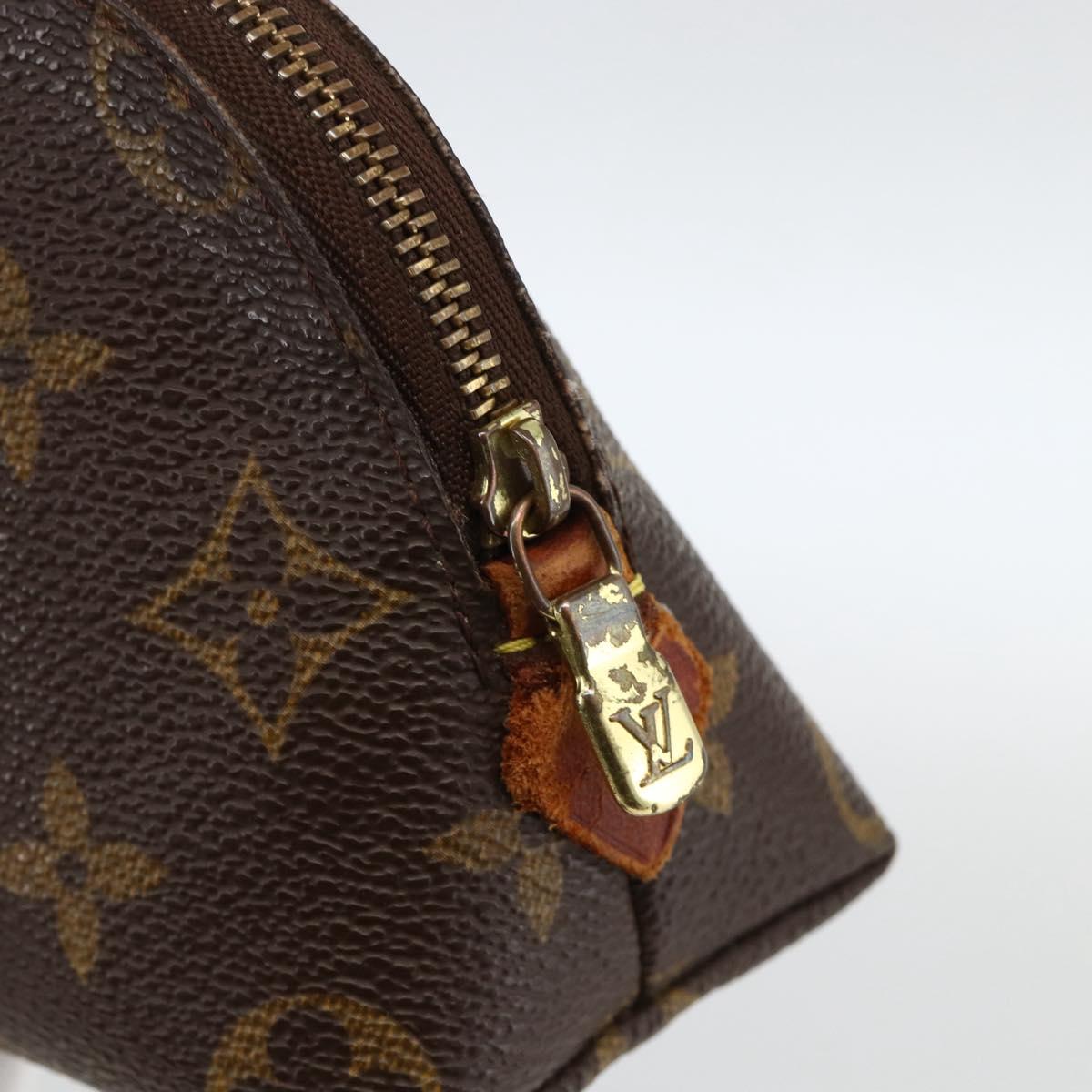 LOUIS VUITTON Monogram Pochette Cosmetic PM Pouch M43998 LV Auth BA11540