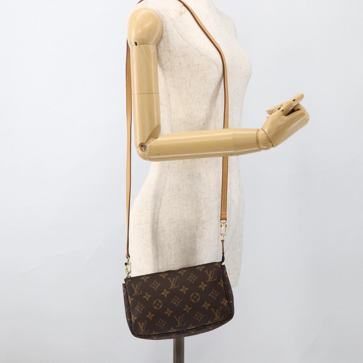 LOUIS VUITTON Monogram Pochette Accessoires Pouch M51980 LV Auth BA11544A