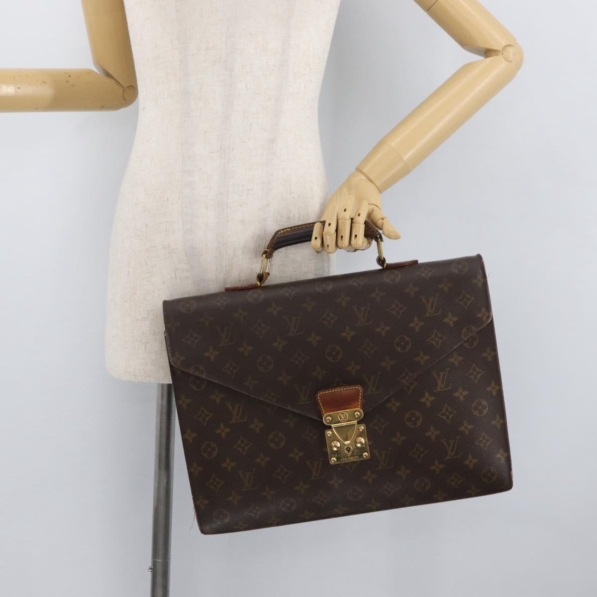 LOUIS VUITTON Monogram Serviette Conseiller Briefcase M53331 LV Auth BA11548