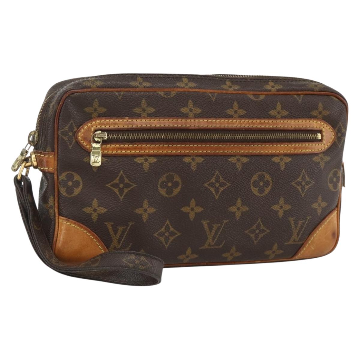 LOUIS VUITTON Monogram Marly Dragonne GM Clutch Bag M51825 LV Auth BA11549