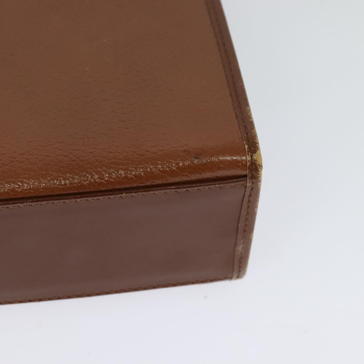 Burberrys Hand Bag Leather 2way Brown Auth BA1155