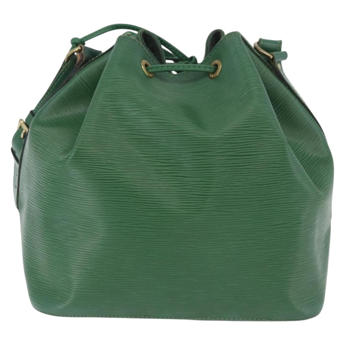 LOUIS VUITTON Epi Petit Noe Shoulder Bag Green M44104 LV Auth BA11550