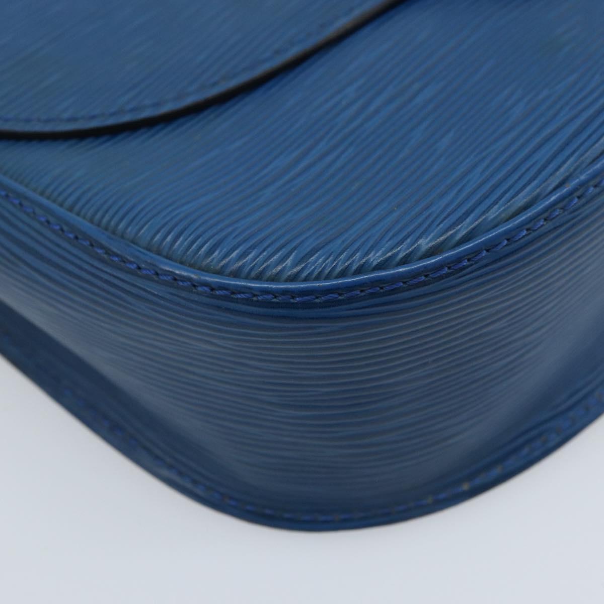 LOUIS VUITTON Epi Saint Cloud GM Shoulder Bag Toledo Blue M52195 LV Auth BA11551