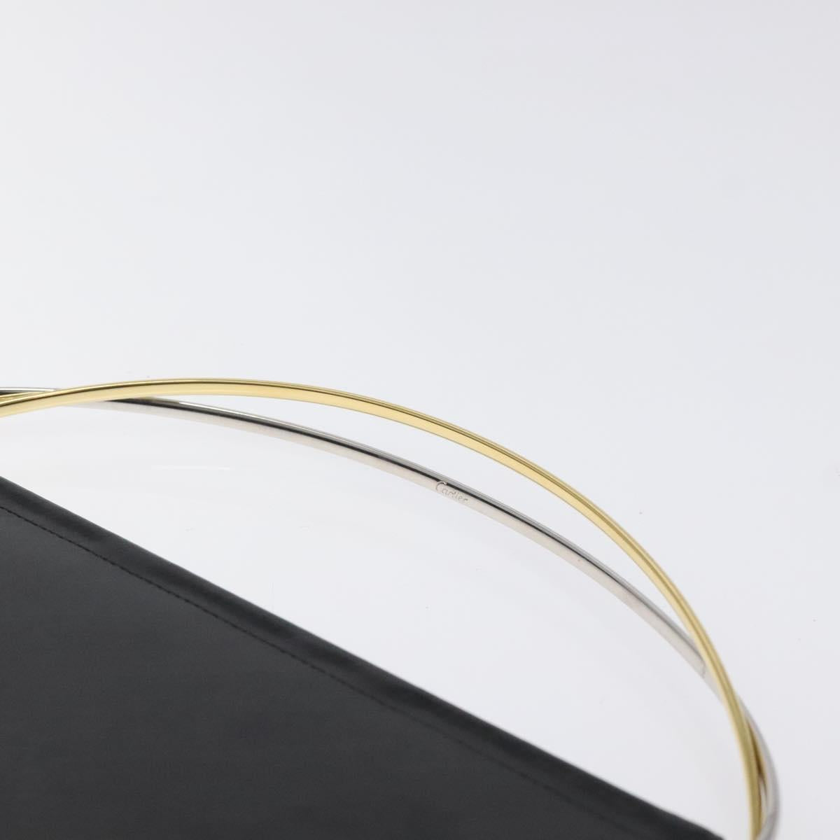 CARTIER Hand Long Wallet Leather Black Auth BA1158