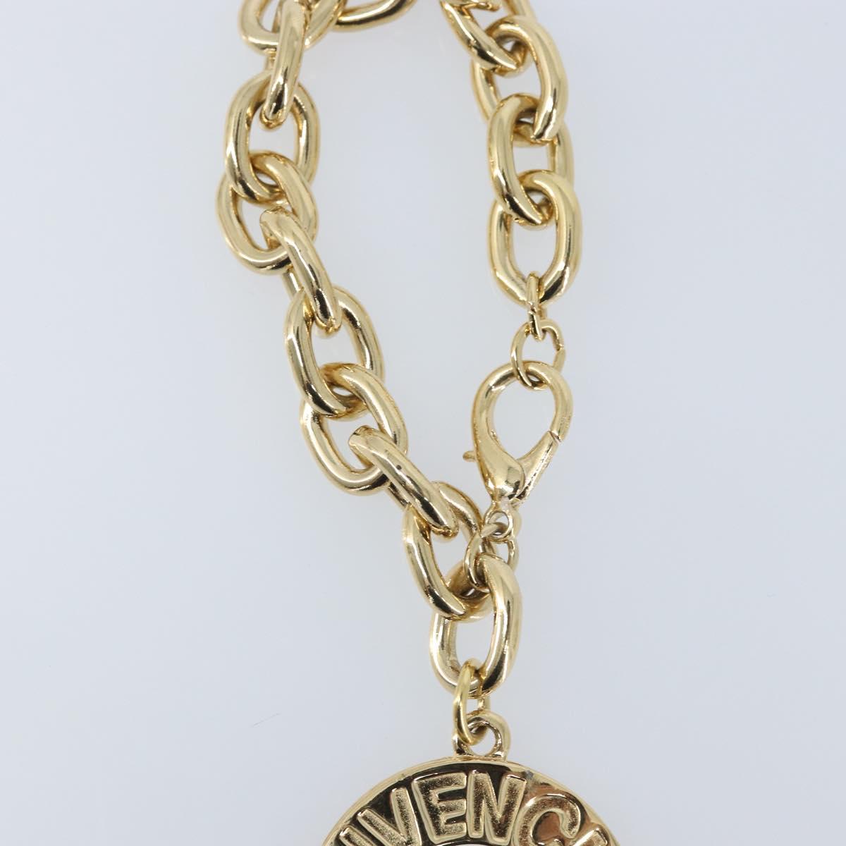 GIVENCHY Key Holder metal Gold Tone Auth BA11586