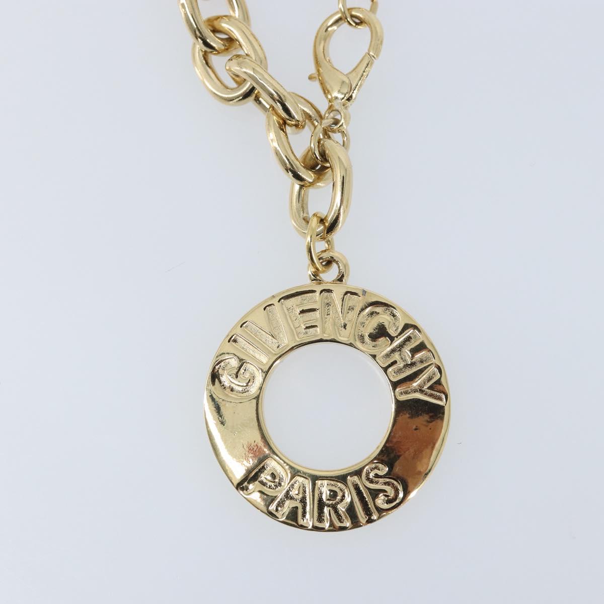 GIVENCHY Key Holder metal Gold Tone Auth BA11586