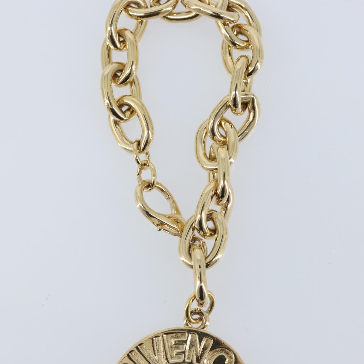 GIVENCHY Key Holder metal Gold Tone Auth BA11586