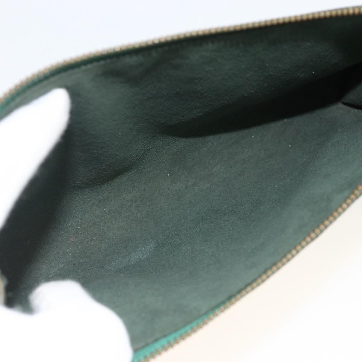 LOUIS VUITTON Epi Pochette Accessoires ¥ Pouch Green M52984 LV Auth BA11600