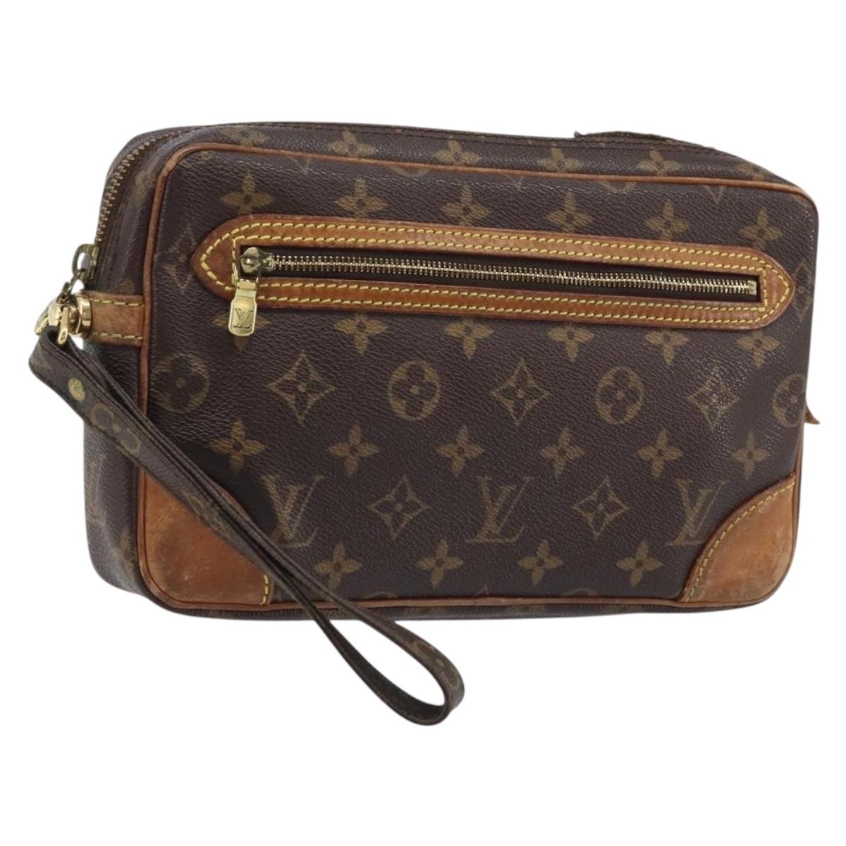 LOUIS VUITTON Monogram Marly Dragonne GM Clutch Bag M51825 LV Auth BA11604