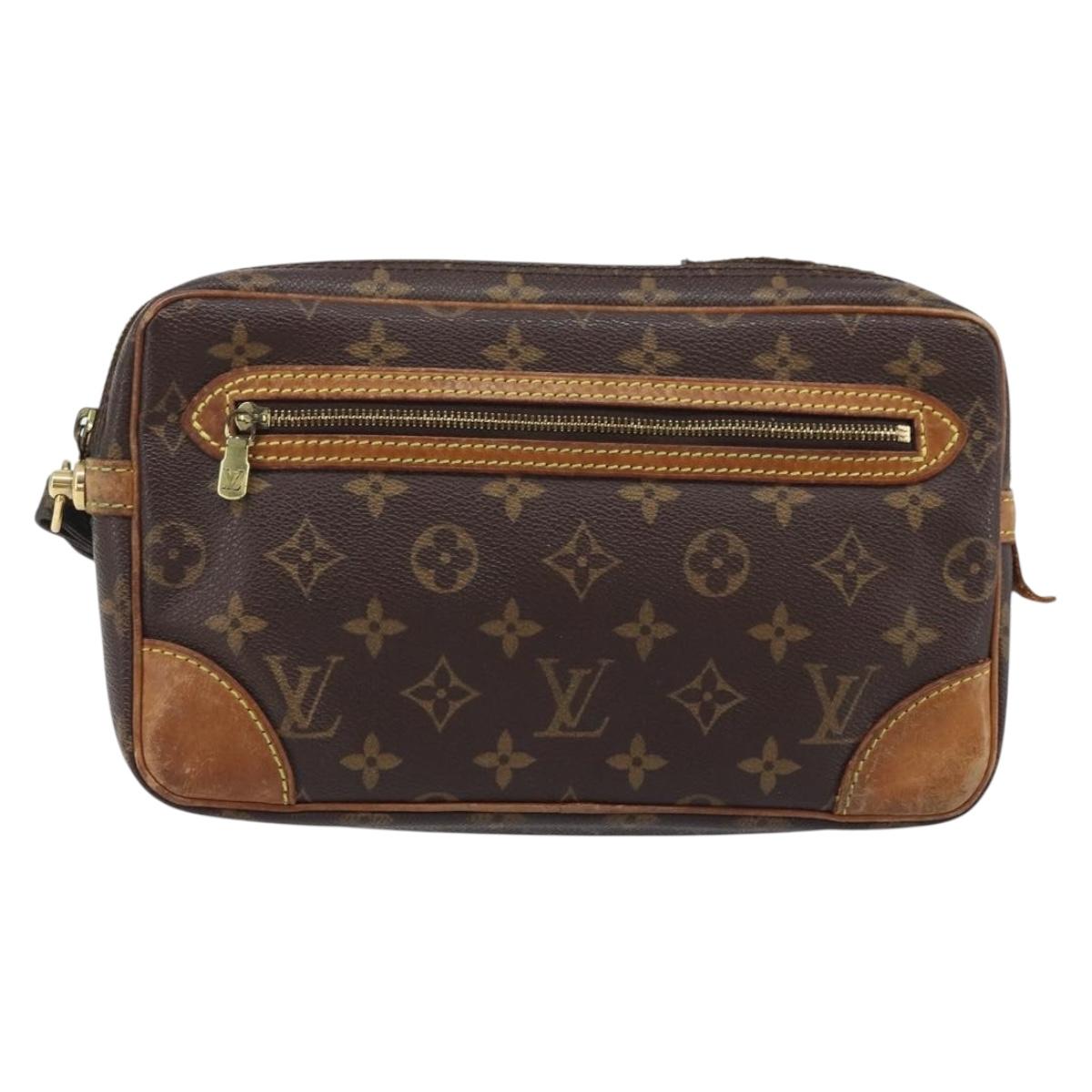 LOUIS VUITTON Monogram Marly Dragonne GM Clutch Bag M51825 LV Auth BA11604